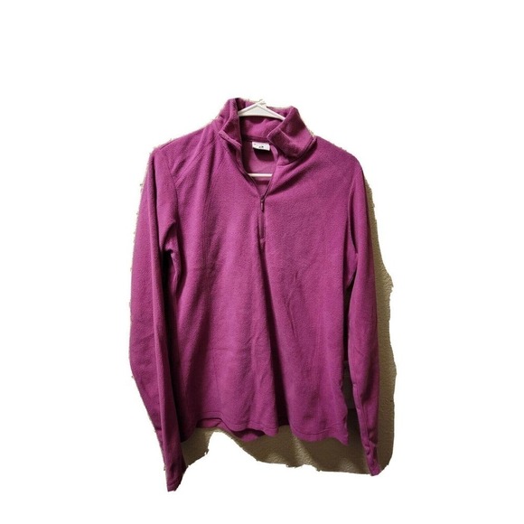 Columbia Women’s 1/4 Zip Fleece Long Sleeve Pullover, purple Size Medium - Picture 1 of 6